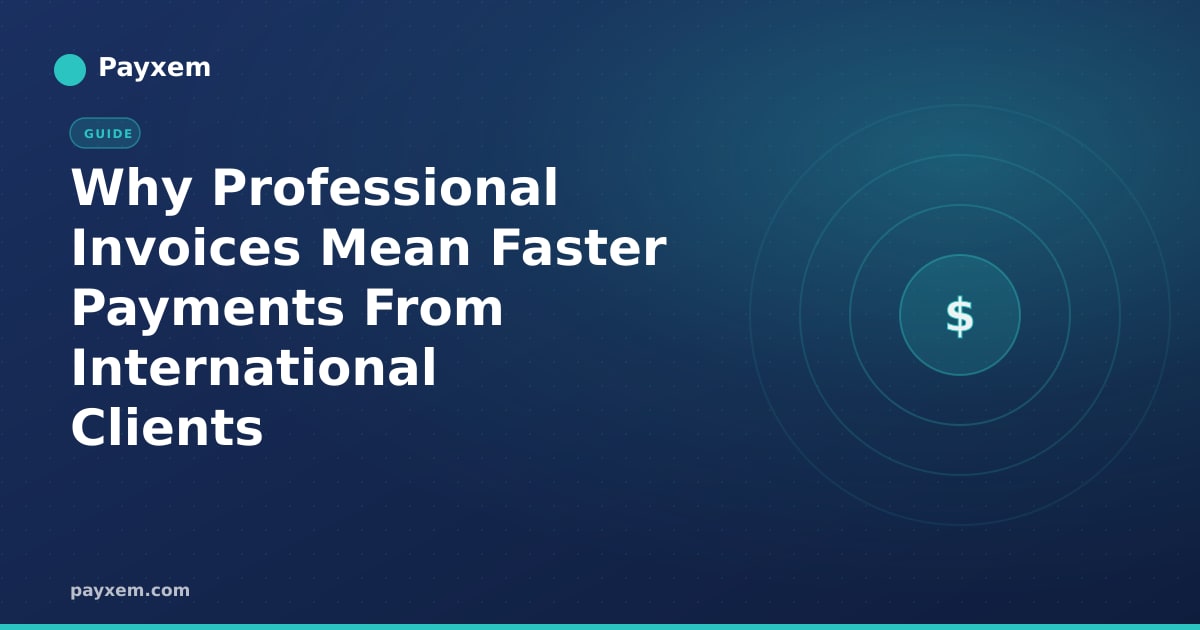 Why Professional Invoices Mean Faster Payments From International Clients